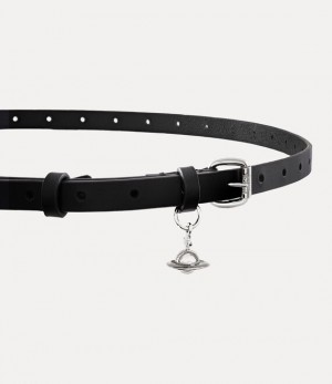 Vivienne Westwood Alex Charm Belt Black | 710258IKN