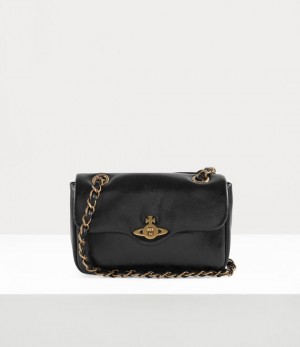 Vivienne Westwood Anita Chain Shoulder Bag Black | 957106YDQ