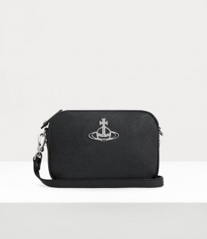 Vivienne Westwood Anna Camera Bag Black | 160537RTD