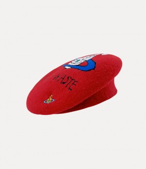 Vivienne Westwood Anti-waste Beret Red | 780256YWV