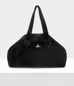 Vivienne Westwood Archive Large Yasmine Handbag Black | 018645RBH