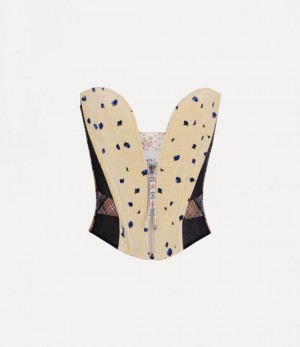 Vivienne Westwood Audrey Corset Blue Pattern | 748596BME