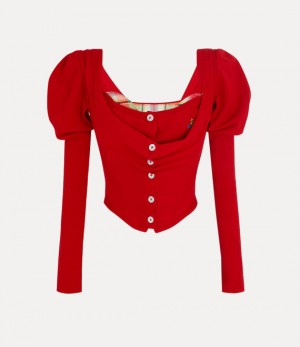 Vivienne Westwood Bea Corset Cardi Red | 192473JNV