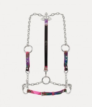 Vivienne Westwood Chain Harness Candy Tartan | 345190DIN