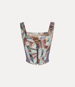 Vivienne Westwood Classic Corset Multi Tartan | 096157BWF