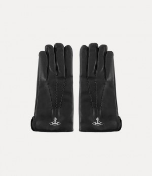 Vivienne Westwood Classic Gloves Black - Silver Hw | 928065NVG