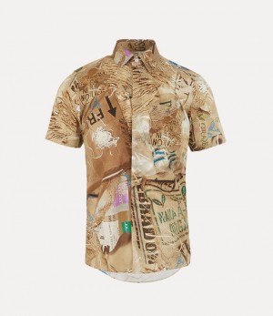 Vivienne Westwood Classic Short Sleeve Shirt Trash | 659147FAB