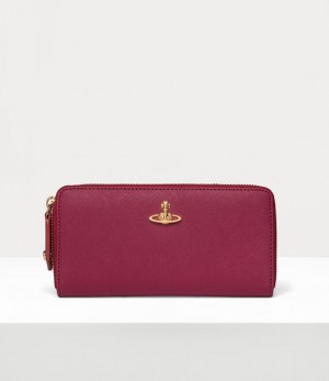 Vivienne Westwood Classic Zip Round Wallet Red | 934721LGM