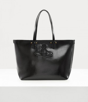 Vivienne Westwood Colette Tote Bag Black Inj Orb | 784160CXH