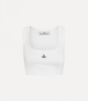 Vivienne Westwood Crop Querelle Vest White | 274890KDA