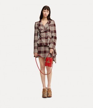 Vivienne Westwood Daisy Drawstring Bucket Bag Red | 049127ZOG