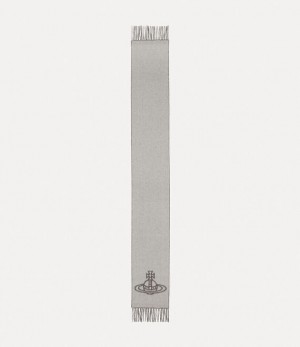 Vivienne Westwood Double Logo Scarf Off White | 792843KWF