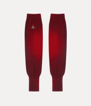 Vivienne Westwood Eli Arm Warmers Red/Black | 108642JAS