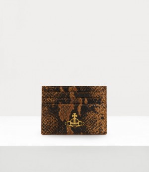 Vivienne Westwood Flat Card Holder Tan | 051687QYX