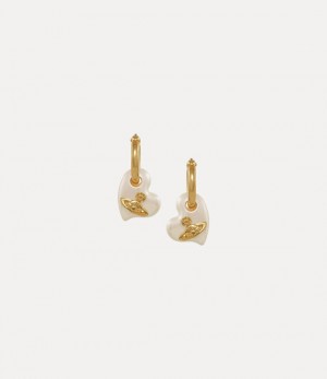 Vivienne Westwood Florentia Earrings Gold / Creamrose Pearl | 162057NLH