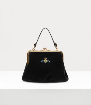 Vivienne Westwood Granny Frame Purse Black | 654273EXH