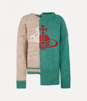 Vivienne Westwood Half & Half Jumper Multi | 193078CMN