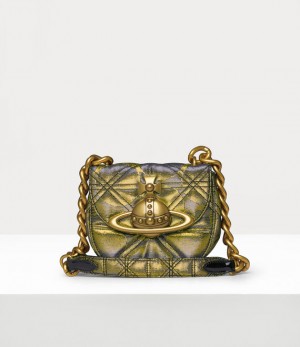 Vivienne Westwood Jodie Saddle Bag Gold | 692485KCX