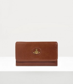 Vivienne Westwood Long Card Holder Tan | 091683BKP