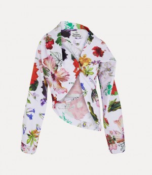 Vivienne Westwood Long Sleeve Natalia Shirt Flower | 258396SMJ