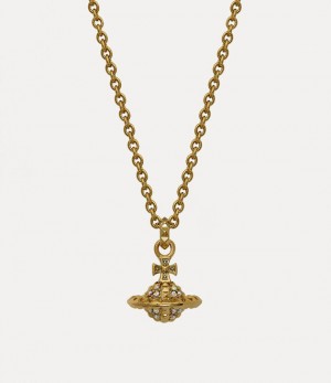 Vivienne Westwood Mayfair Small Orb Pendant Necklace Gold Crystal Ab | 741960GAH