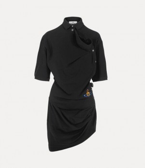 Vivienne Westwood Ming Polo Dress Black | 942130LJX