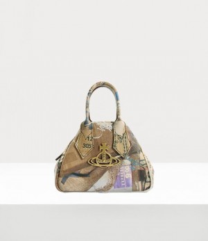 Vivienne Westwood Mini Yasmine Bag Rubbish Print | 923715QFA