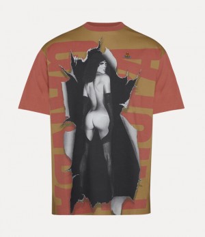 Vivienne Westwood Propaganda Oversized T-shirt Cognac | 603794XEY