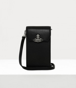 Vivienne Westwood Re-vegan Phone Bag Black | 697803RXQ