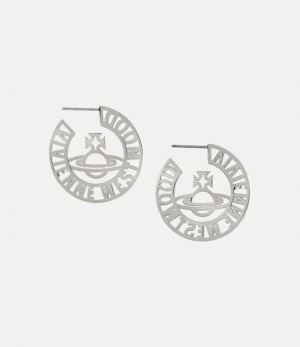 Vivienne Westwood Selma Earrings Platinum | 538124AGO