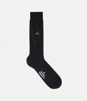 Vivienne Westwood Uni Colour Sock Anthracite | 124097ZYH