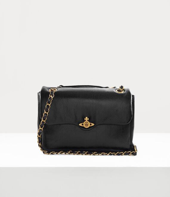 Vivienne Westwood Anita Chain Shoulder Bag Black | 903718KCE