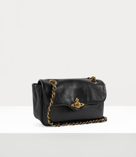 Vivienne Westwood Anita Chain Shoulder Bag Black | 957106YDQ