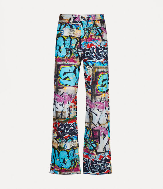 Vivienne Westwood Baggy Jeans Graffiti | 416528TSP