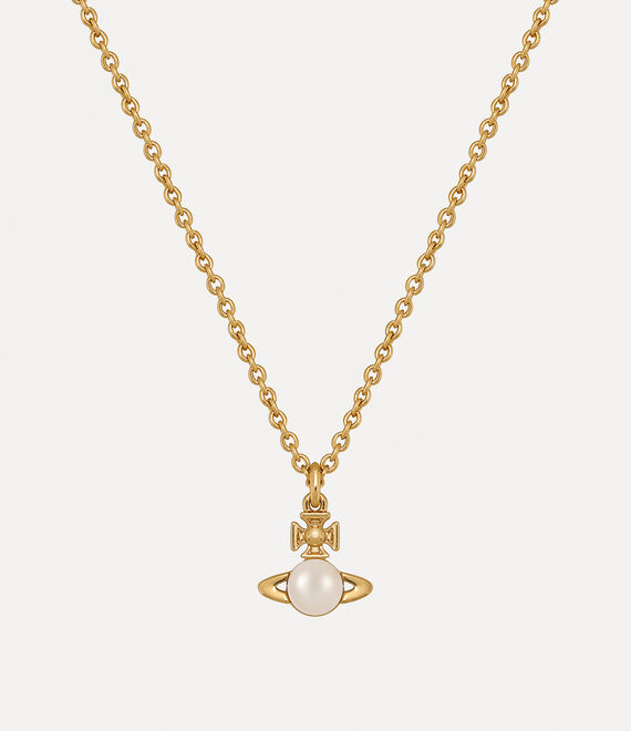 Vivienne Westwood Balbina Pendant Gold Cream Pearl | 956210HLD