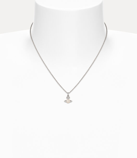 Vivienne Westwood Balbina Pendant Platinum / Cream Pearl | 209578KXY