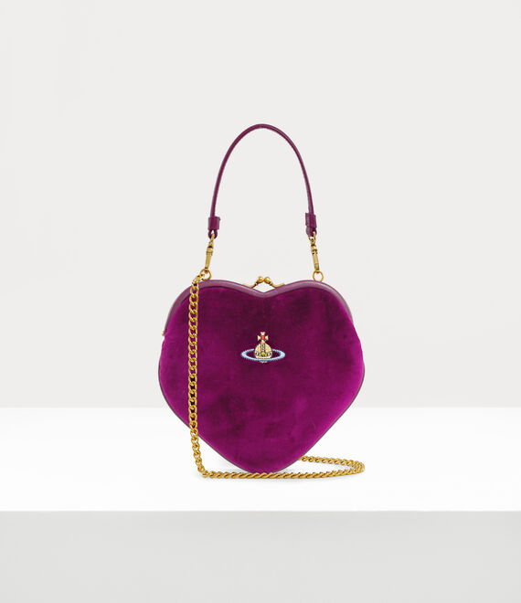 Vivienne Westwood Belle Heart Frame Purse Purple | 678405TFM