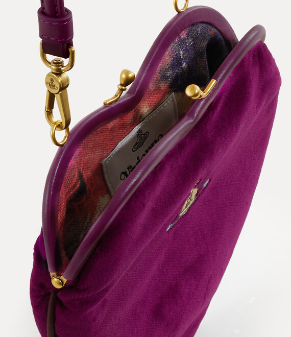 Vivienne Westwood Belle Heart Frame Purse Purple | 678405TFM