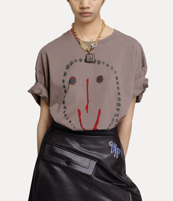 Vivienne Westwood Beth Print Oversized T-shirt Brown | 071832ZJS