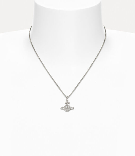 Vivienne Westwood Calliope Pendant Necklace Platinum / White Cz | 671349IOU