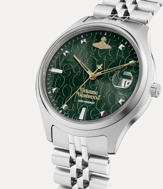 Vivienne Westwood Camberwell Silver/Green | 578106AQZ