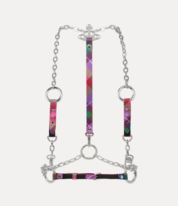 Vivienne Westwood Chain Harness Candy Tartan | 519267LXV