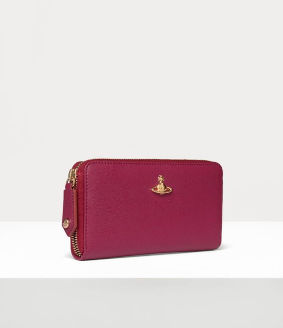 Vivienne Westwood Classic Zip Round Wallet Red | 934721LGM