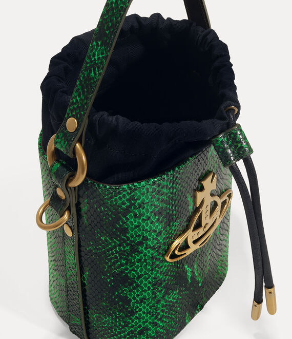 Vivienne Westwood Daisy Drawstring Bucket Bag Green | 542713NSD