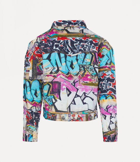 Vivienne Westwood Denim Boxer Jacket Graffiti | 190537MZG