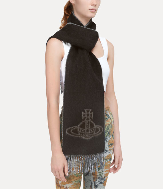 Vivienne Westwood Double Logo Scarf Off White | 792843KWF