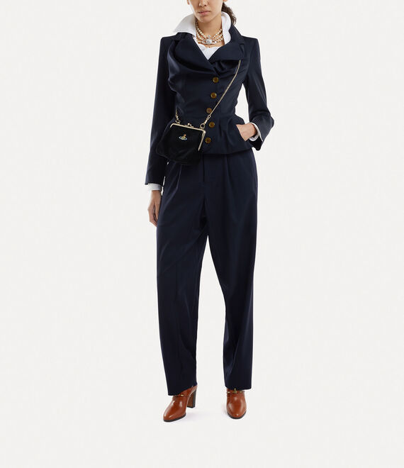 Vivienne Westwood Drunken Tailored Jacket Navy | 026391HSL