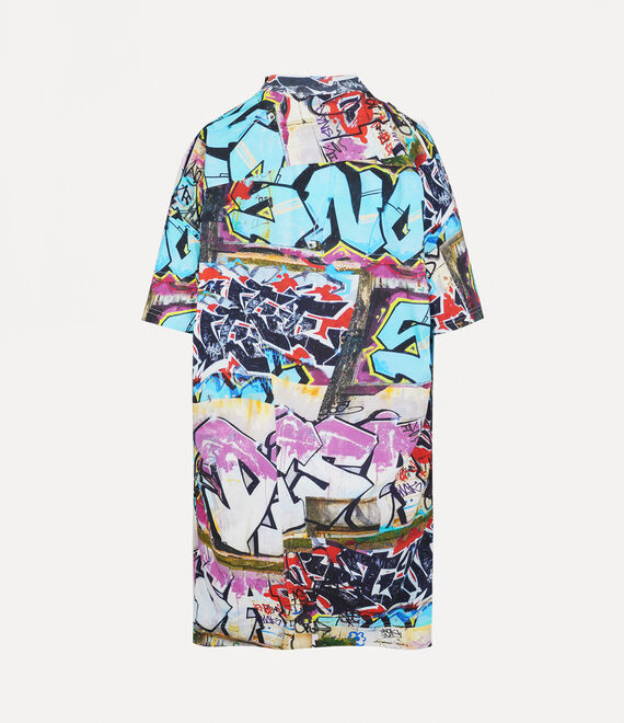 Vivienne Westwood Drunken T-shirt Dress Graffiti | 928506PQM