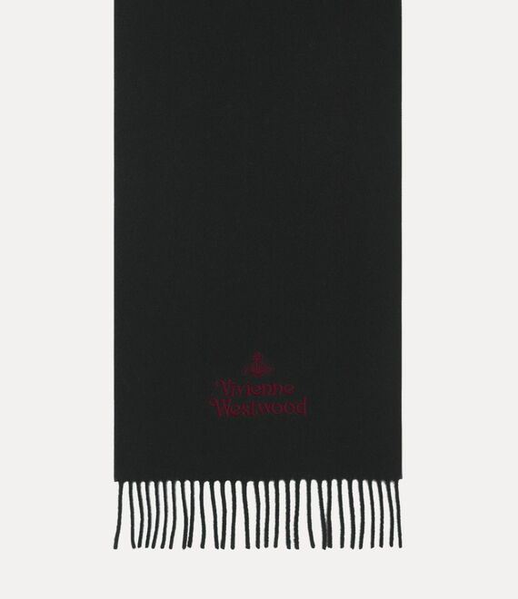 Vivienne Westwood Embroidered Scarf Dark Green | 857306LPN