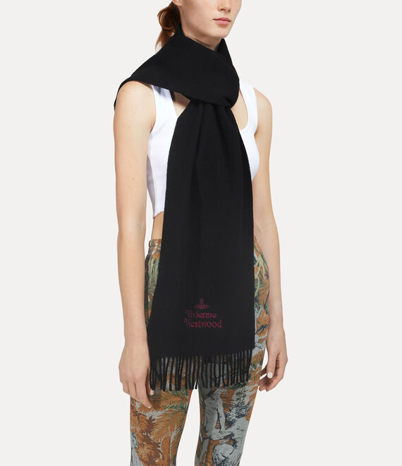 Vivienne Westwood Embroidered Scarf Dark Green | 857306LPN